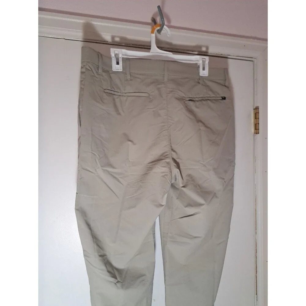 Banana Republic Men's Tan/Beige Pants 36x30 Tapered Mid-Rise Chino Comfort
